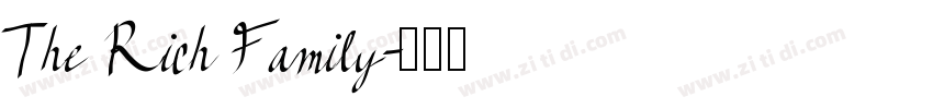 The Rich Family字体转换